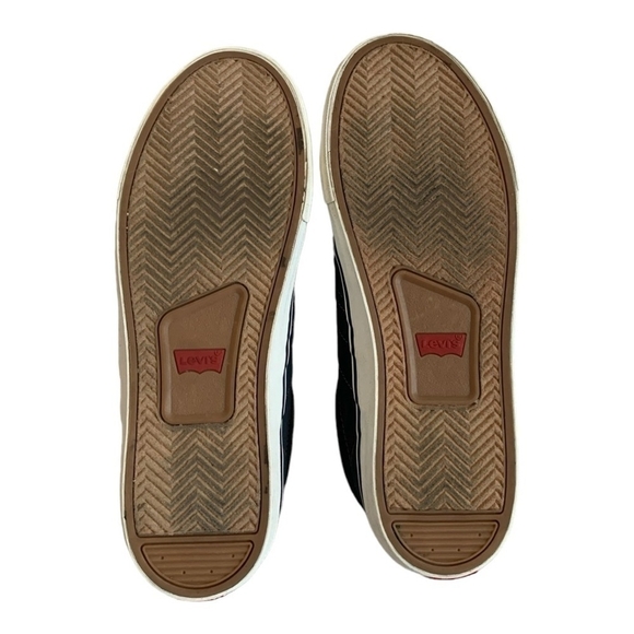 Levi’s Turner Men’s Sneakers Navy Blue Brown Lace-Up Athletic Shoes Size 12 - Picture 6 of 7